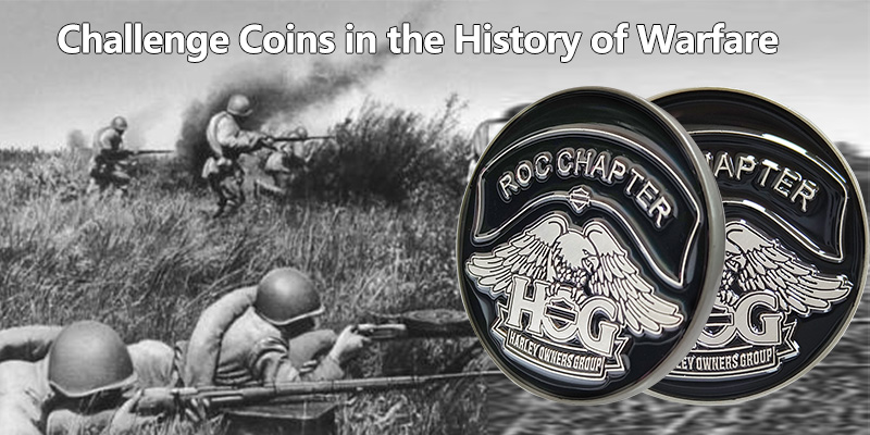 Desafiar moedas na história da guerra 