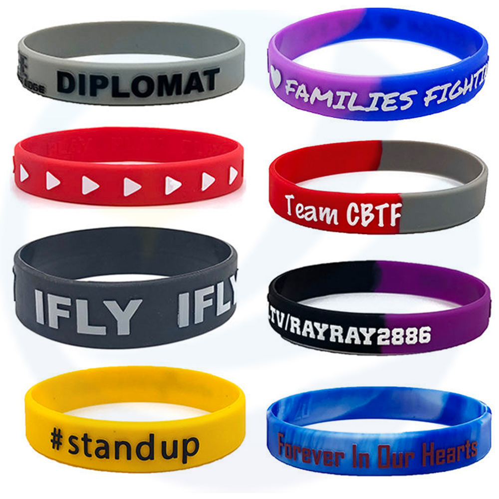 Faça suas próprias pulseiras de borracha com mensagens ou logotipo pulseiras de silicone personalizadas e pulseira de pulseira personalizada pulseira de borracha