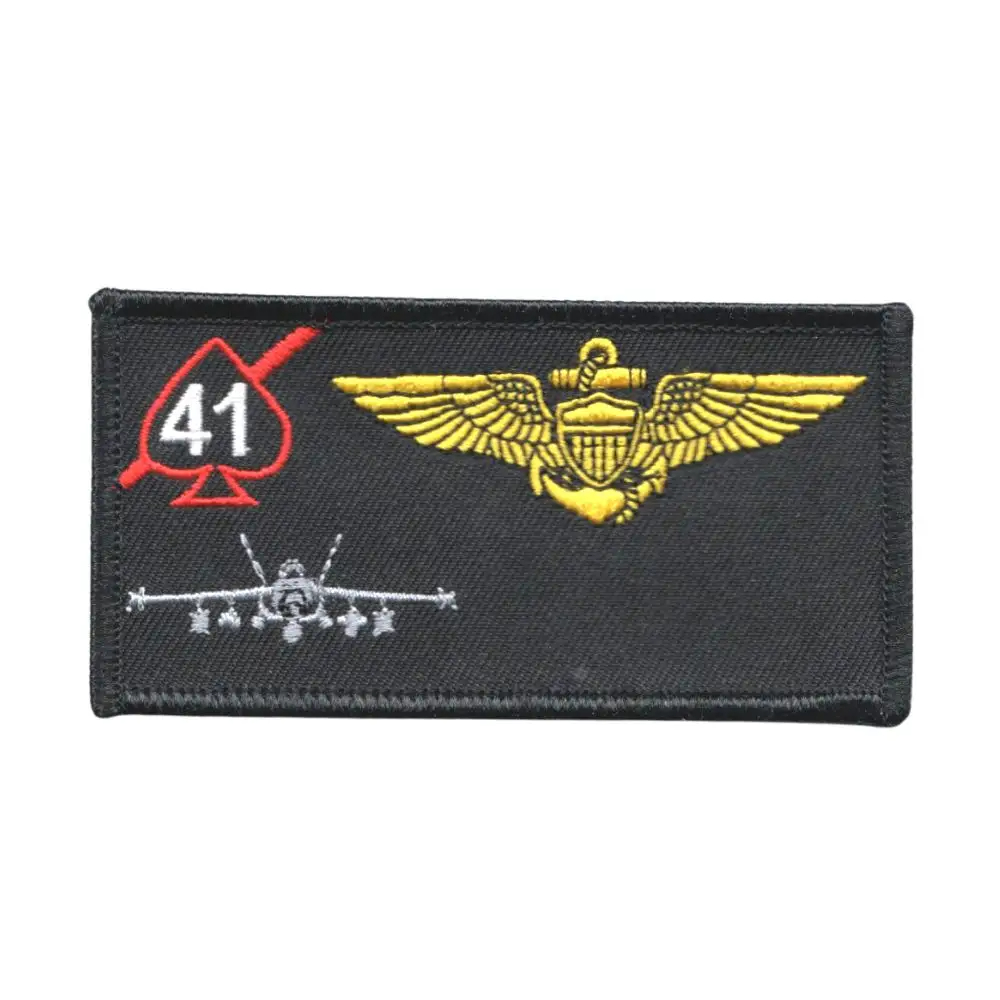 Nome bordado personalizado Patch Leather Flight Name Tags