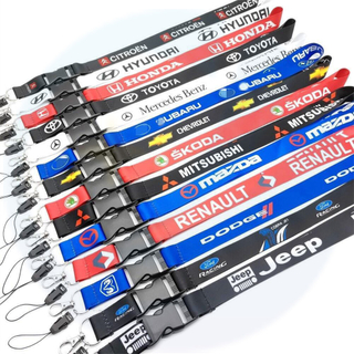 Hot Sale 2,5 cm EUA e rótulo de carro Alemanha Longo de celular Lannyard Cartão de trabalho Lanyard Logo Lanyard