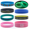 Faça suas próprias pulseiras de borracha com mensagens ou logotipo pulseiras de silicone personalizadas e pulseira de pulseira personalizada pulseira de borracha