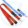 Fabricante Lanyard de logotipo promocional personalizado com columes de impressão de sublimação de pescoço para emblema de cartão de identificação