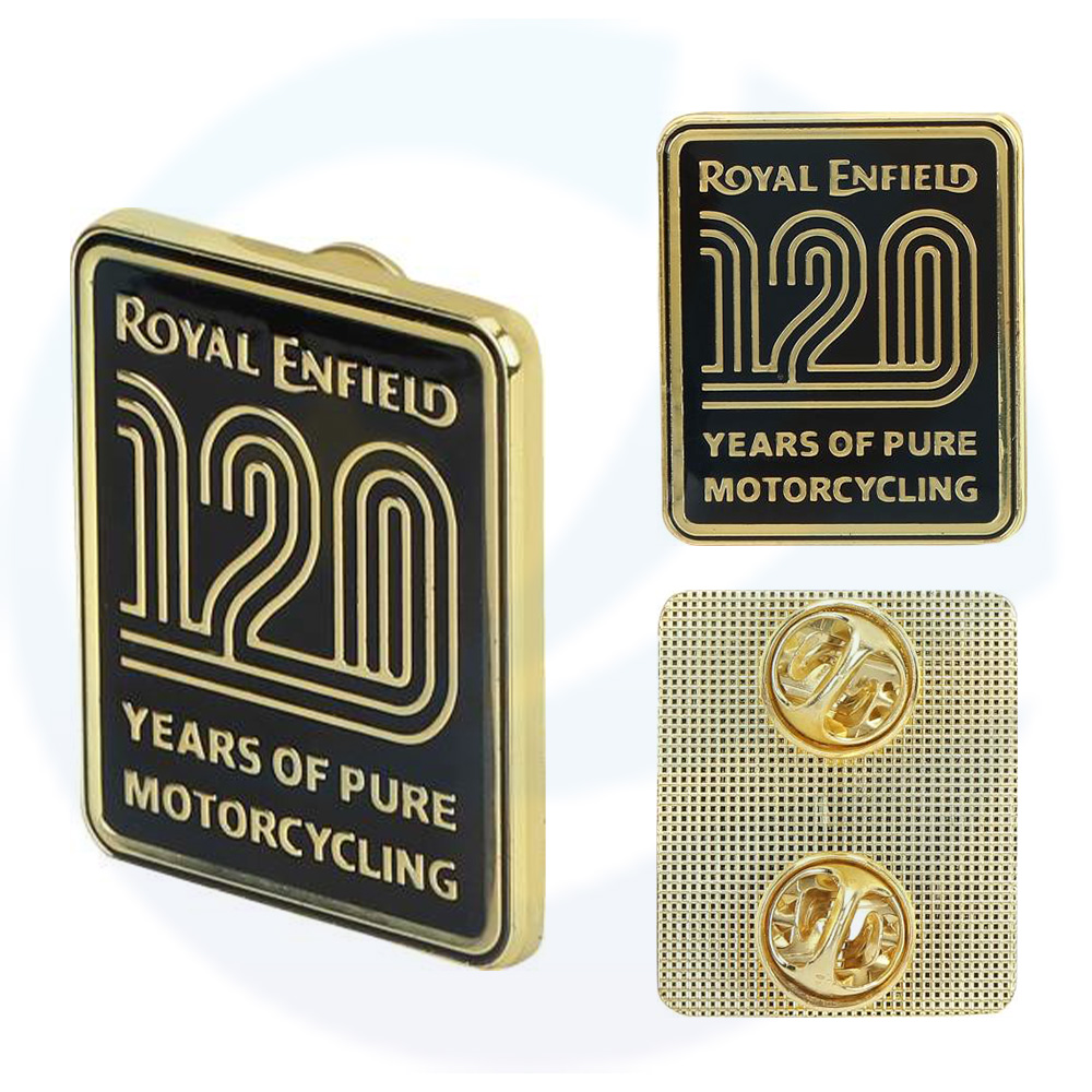 Custom Royal Enfield Motorcycle Biker 120 pinos de lapela de 120 anos
