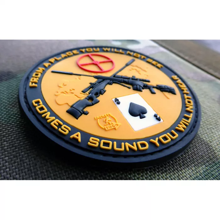 YC Gifts Factory Custom JTG 3D estilo militar uniforme tático Sniper Gun Rubber Pvc Patch