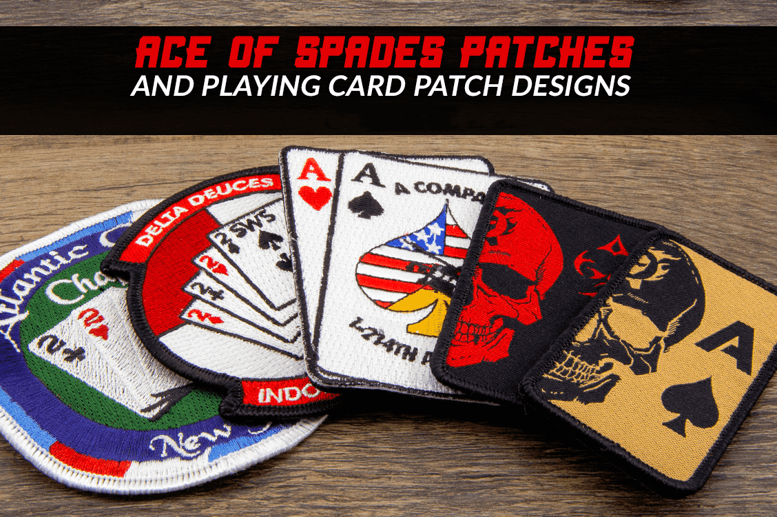 Ace of Spades Patches e Play Card Patch Designs