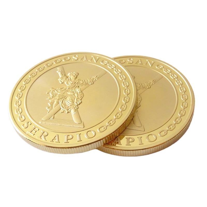 Fabricação Desafio Coin 24k Plating Gold Plating Custom Coin Metal Sovevenir Gift Challenge