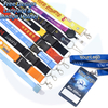 Fabricante Lanyard de logotipo promocional personalizado com columes de impressão de sublimação de pescoço para emblema de cartão de identificação