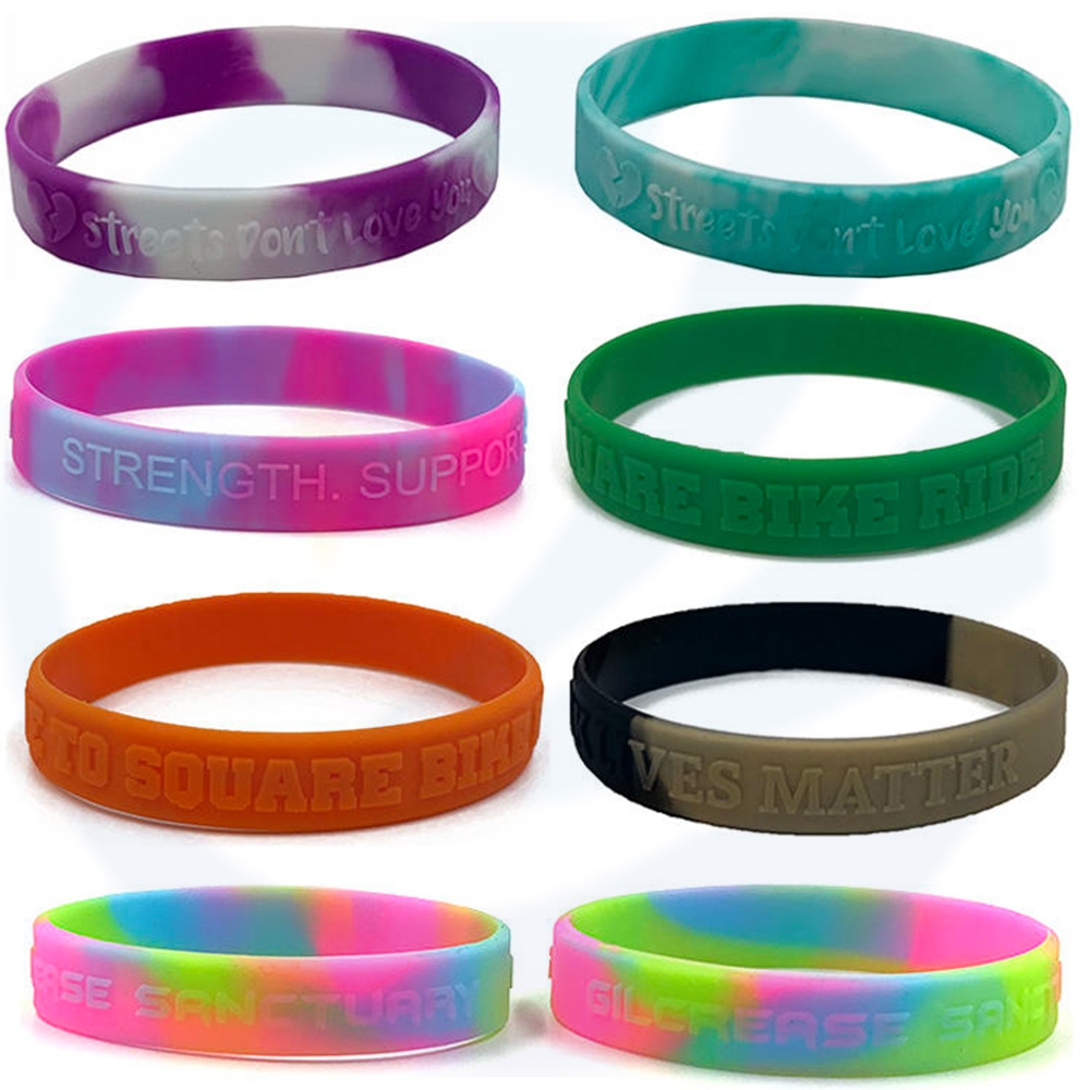 Faça suas próprias pulseiras de borracha com mensagens ou logotipo pulseiras de silicone personalizadas e pulseira de pulseira personalizada pulseira de borracha