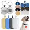 Logotipo de gravação a laser personalizado Tag Pet Metal Blank Sublimation Dog Id Tags