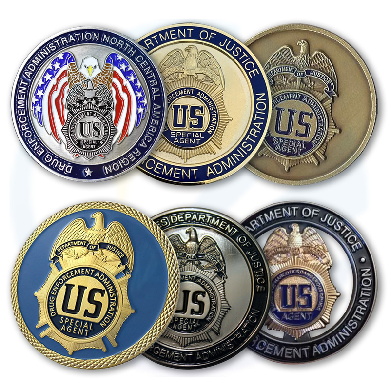 Fabricantes de moedas personalizados engraçados Awesome exclusivo Polícia Personalizada U. S.