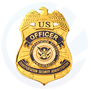 US DHS TSA Officer Badge Réplica Filme adereços