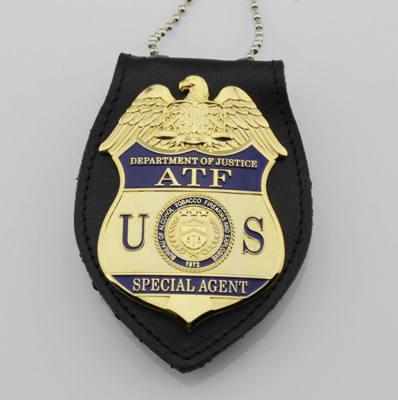 US ATF Special Agent Badge Réplica Filme adereços