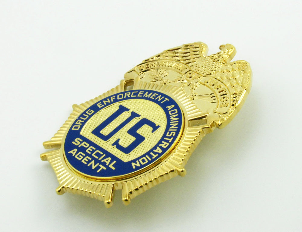 Us Dea Special Agent Drug Administration Administration Badge Réplica Adeços de filme