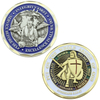 Liga de zinco de zinco de metal a granel Alloa de zinco 3D Sullão inteira Armadura de Deus Coin Knight Templar Challenge Coin