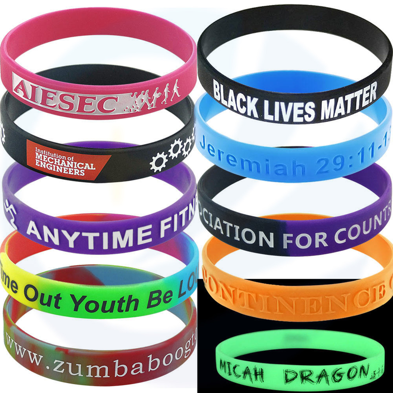 Pulseiras de silicone personalizadas, faça suas próprias pulseiras de borracha com mensagem ou logotipo, pulseira personalizada de alta qualidade