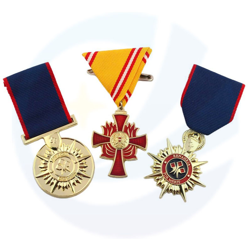 Medalha de honra de honra de bronze de lembrança personalizada de origem