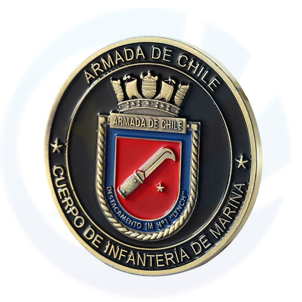 Coin Comemorativa de Coin Marinha Militar de Infantaria Militar da Marinha Marinha
