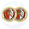 Fabricante Custom Sovenir Gold Patrated esmalte a liga de zinco 3D Metal Comemorative Challenge Coin