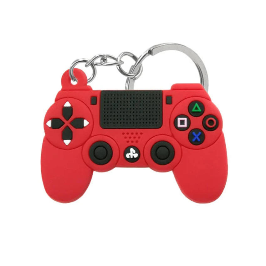 Máquina de jogo por atacado Chavenizante PVC Keychain Soft Silicone Rubber Gamepad Keychain