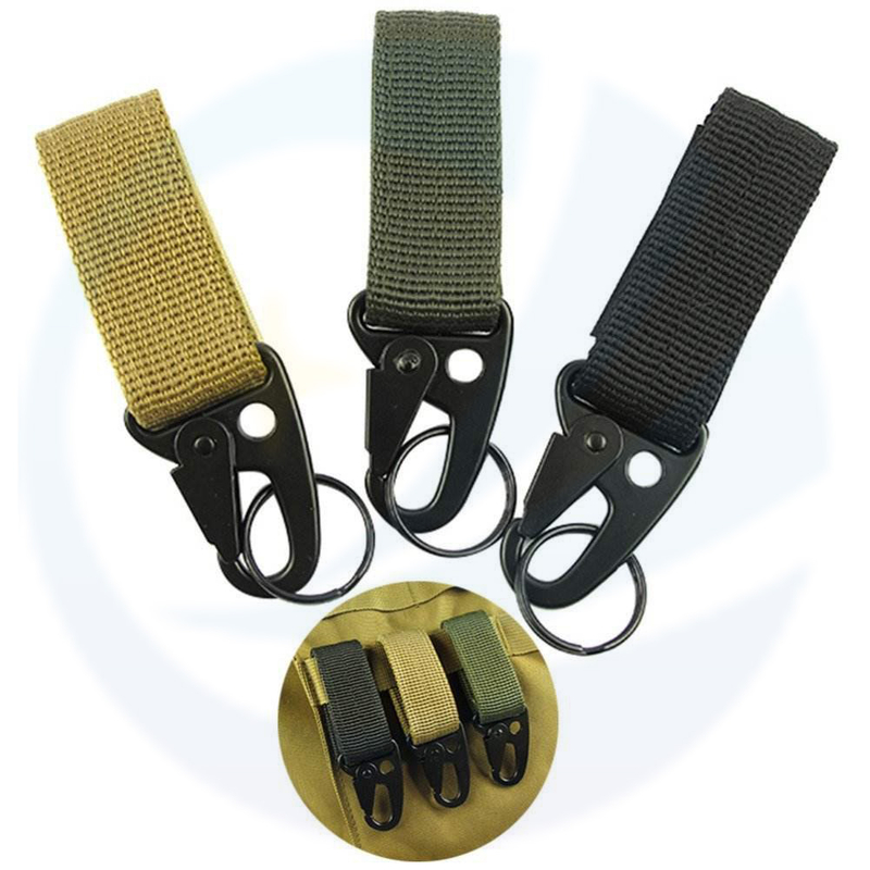 Multifuncional Madrinha de Nylon Quickdraws Chain Chain gancho Fivela de fivela pendurada Kit de clipe de clipe Molle Strap Molle