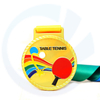 TENNIS DE TENNIS DE METAL TABELA METAL BADMINTON MEDALION MEDALION ATRIBULO DE GOLD GOLD Medalha esportiva personalizada