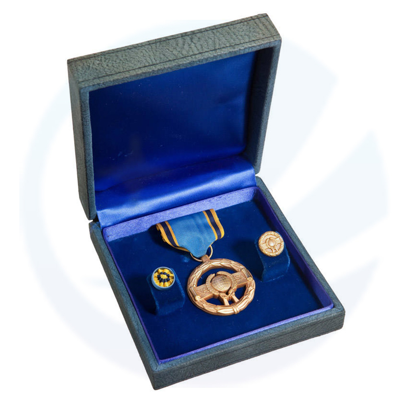 Factory Custom Award Medallion Honor NASA Medalha com caixa de veludo