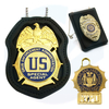 China SedEx BSCI Certificado Factory Logipo Custom Design Design Metal Crafts Awards Badge titular de couro Cardeiro de lapela da polícia militar Militar