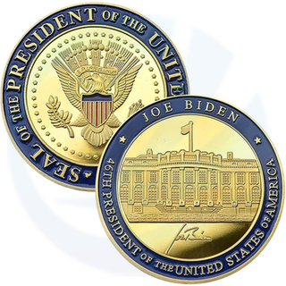 Itens de apoio às eleições personalizadas, tornando o presidente militar das moedas gravadas dos Estados Unidos moedas de desafio legal exclusivo