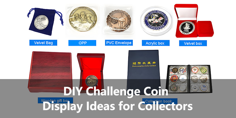 DIY Desafio Coin Display Ideas para colecionadores