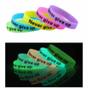 Pulseiras de silicone personalizadas, faça suas próprias pulseiras de borracha com mensagem ou logotipo, pulseira personalizada de alta qualidade