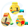 TENNIS DE TENNIS DE METAL TABELA METAL BADMINTON MEDALION MEDALION ATRIBULO DE GOLD GOLD Medalha esportiva personalizada