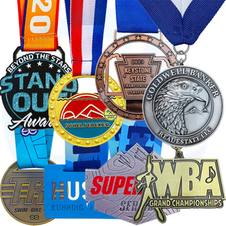 Fabricar sem ordem mínima de metal futebol de futebol de futebol de vôlei ginástica da dança esportes de esporte medalhas personalizadas