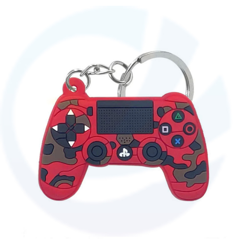 Máquina de jogo por atacado Chavenizante PVC Keychain Soft Silicone Rubber Gamepad Keychain