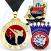 Fabricante personalizado 3D Gold Silver Bronze Alloy de zinco Medalla Medal Sport Jiu Jitsu Judo Kung Fu Karate Taekwondo Medalha