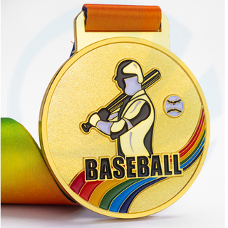 Medalha de beisebol esportivo de logotipo personalizado