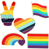 Fabricante de pinos Rainbow esmalte o pino de lapela por atacado lgbt orgulho gay arco -íris pino de lapela