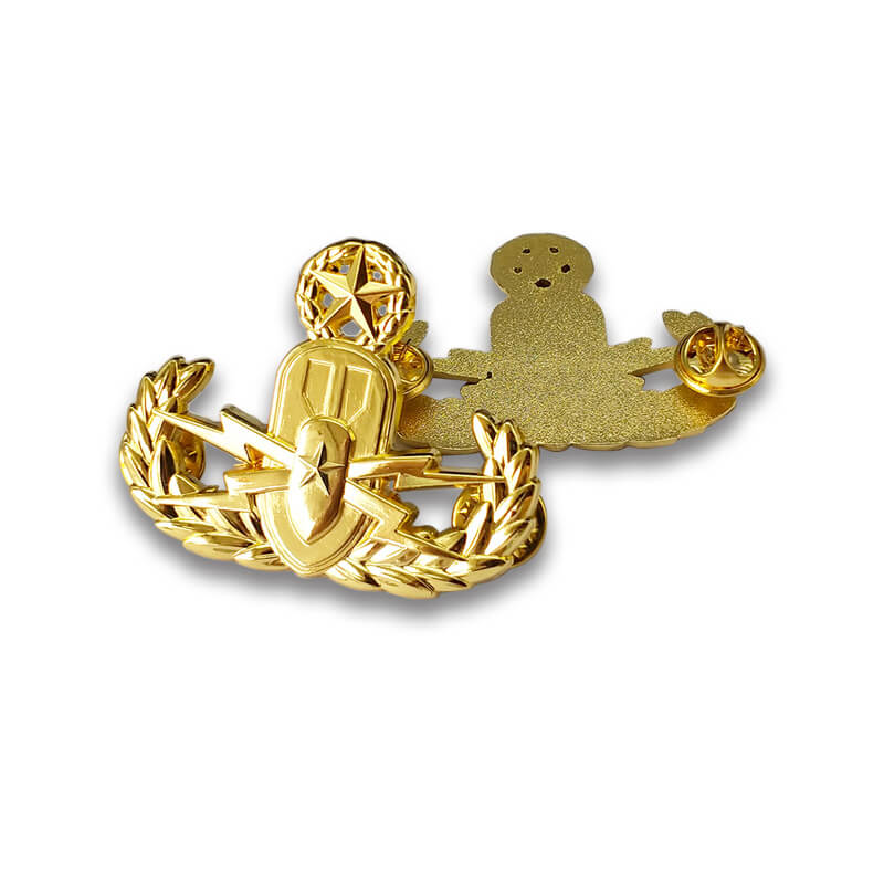 Emblema de bronze mini ouro da Polícia Militar