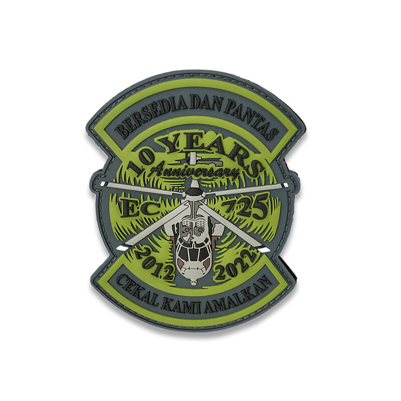 Fábrica personalizada engrenagem tática pvc patch vestuário legal militar manchas