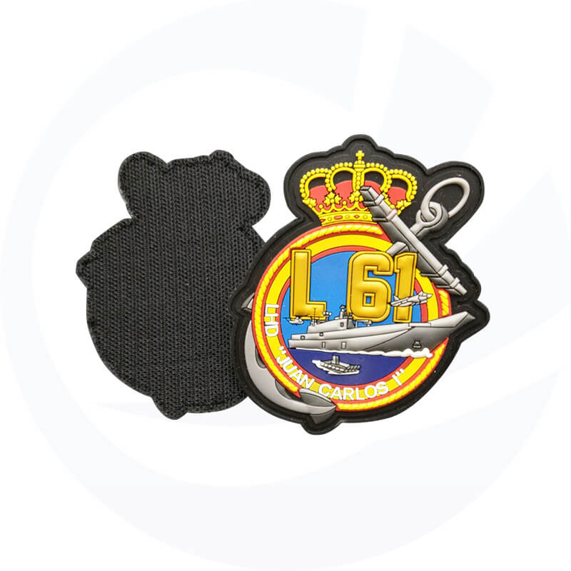 Patch de PVC laranja de Cambridge militar