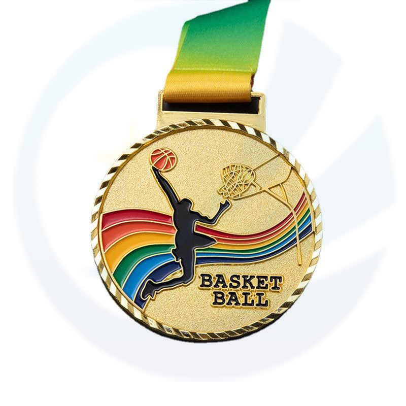 Troféus e medalhas Sports Basketball Medals Medal Design com ótimo preço