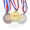 Throhies medalha medallas deportivas key key de fita dourada personalização em branco troféus de futebol esportivo medalha personalizada de metal