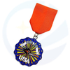 TEXAS PERSONALIZADO DESIGN FIESTA MEDALLION MEDALLAS MEDALLAS CURTO DE CARNABRO METAL METAL MEDAL OF HONOR TEXAS