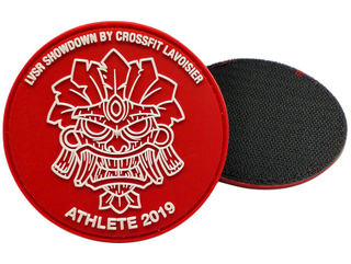 Patches de PVC de atleta personalizado de atacado da China 2019