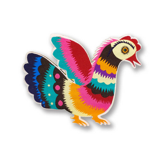 Emblema de vestuário de bordado para bordados para bordados de flor de aves de desenho animado personalizado