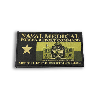 Patches bordados de uniforme verde médico naval