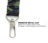 Promoção Primeira Primeira Printina Militar de Sublimação Poliéster Capitão de Id Card Titular Lanyard com logotipo Custom