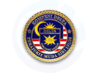 Moedas de desafio militar da Malásia