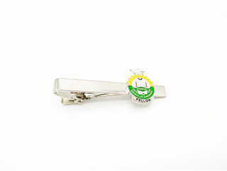 Atacado Custom Blank Silver Bufflink e tie pino CLIP PIN para homens clipe de amarração