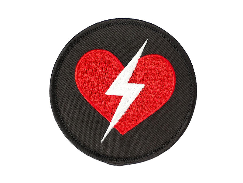 Patch de bordado cardíaco