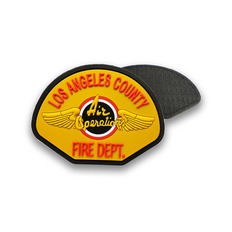 Acessórios de vestuário personalizados em PVC Firedept Patch